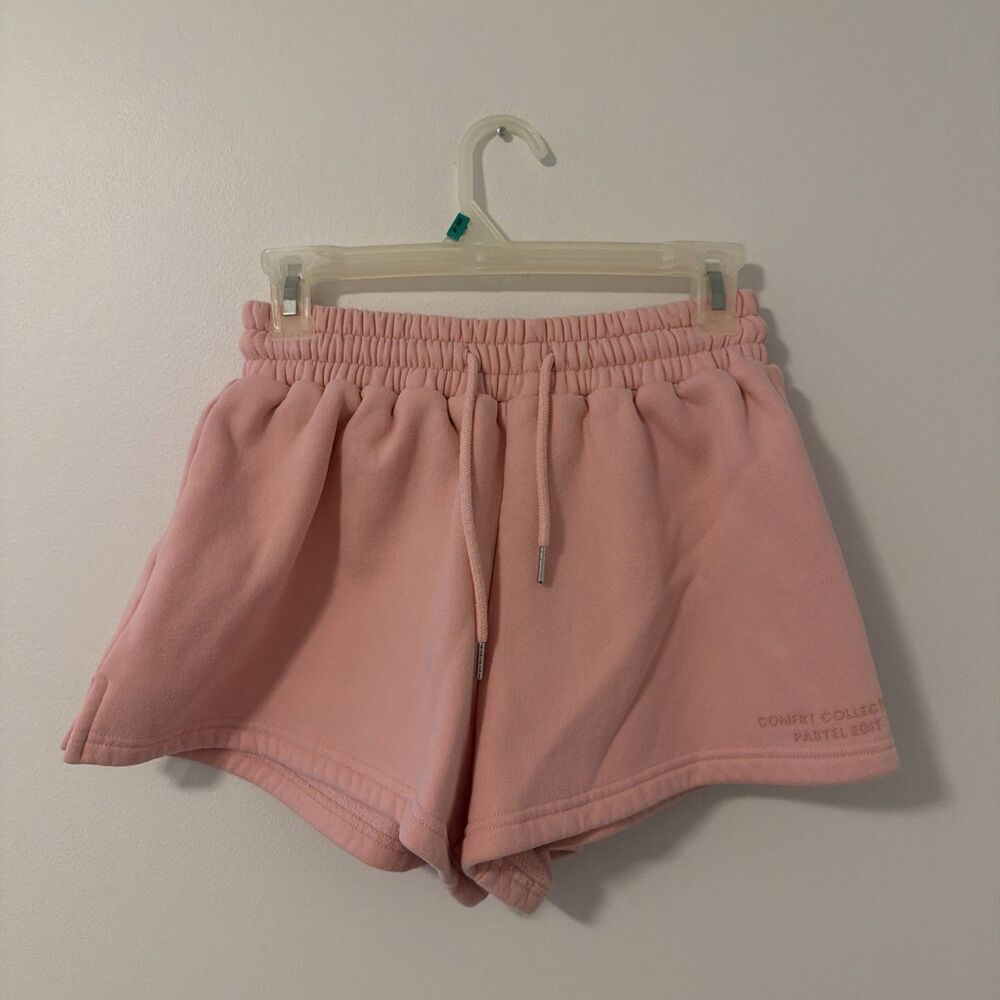 Comfrt Shorts Pink Pastel Edit Collection Bubblegum Fleece Lounge - Small